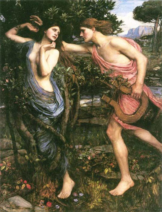 John William Waterhouse: Apollo and Daphne - 1908
