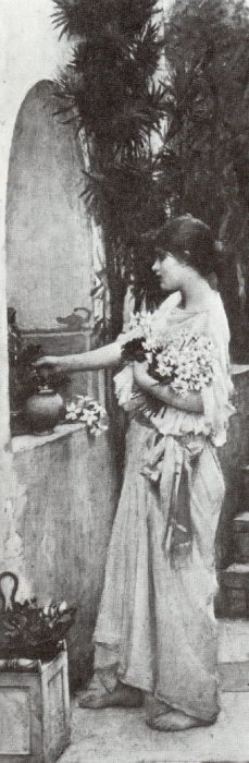 John William Waterhouse: Arranging Flowers - 1890