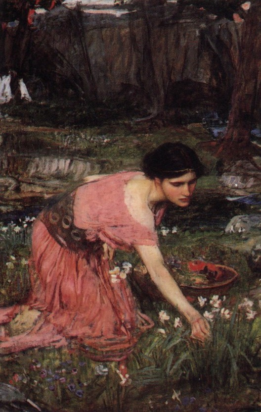 John William Waterhouse: Flora [picking flowers] - 1890