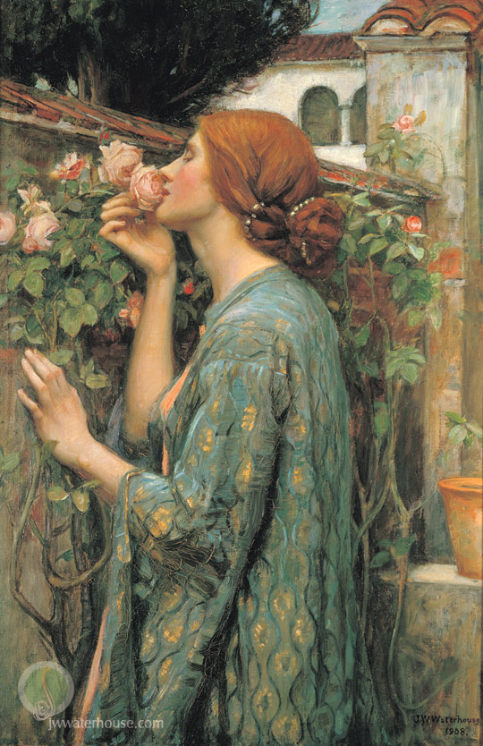 John William Waterhouse: My Sweet Rose (a.k.a 'The Soul of a Rose') - 1908