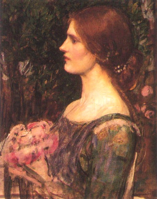 John William Waterhouse: The Bouquet (study) - 1908