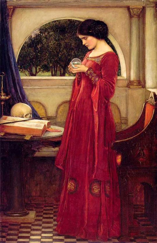 John William Waterhouse: The Crystal Ball [with the skull] - 1902