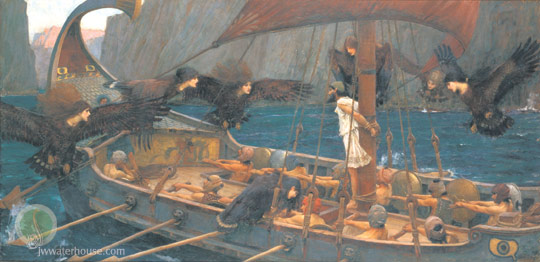 John William Waterhouse: Ulysses and the Sirens - 1891